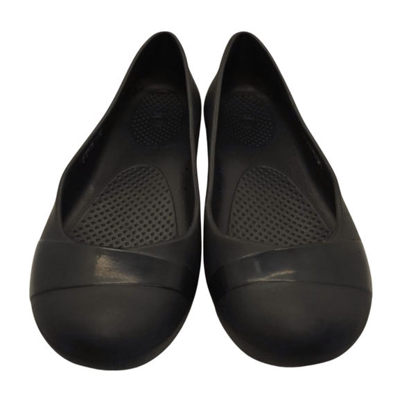 Crocs Women's Gianna Ballet Black Round Toe Flats Size 8 - Picture 5 of 13